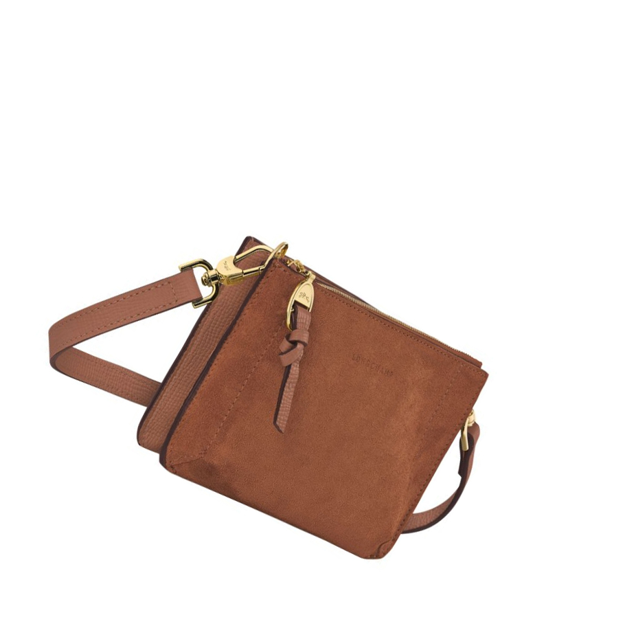 Zapinaj Portfele Damskie Longchamp Mailbox Soft Brązowe | PL-218XUFT