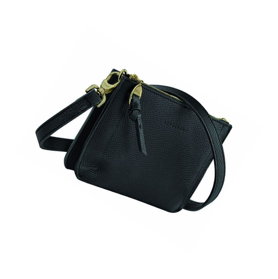 Zapinaj Portfele Damskie Longchamp Mailbox Czarne | PL-529VIEO