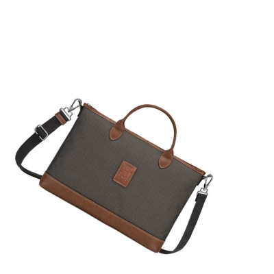 Aktówki Damskie Longchamp Boxford S Brązowe | PL-253LXCH