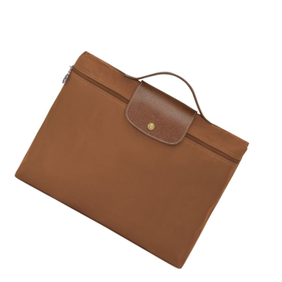 Aktówki Damskie Longchamp Le Pliage Original S Brązowe | PL-854DFYI