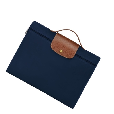 Aktówki Męskie Longchamp Le Pliage Original S Granatowe | PL-586MKPN