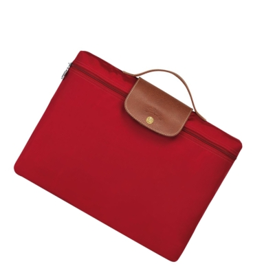 Aktówki Męskie Longchamp Le Pliage Original S Czerwone | PL-807LRQY