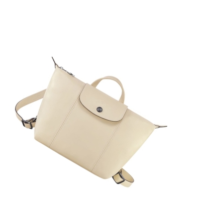 Plecaki Damskie Longchamp Le Pliage Cuir Beżowe | PL-582IWVE