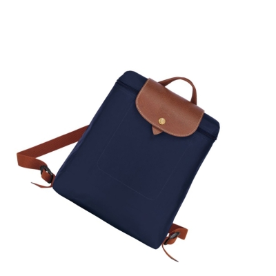 Plecaki Damskie Longchamp Le Pliage Original Granatowe | PL-298UXQD