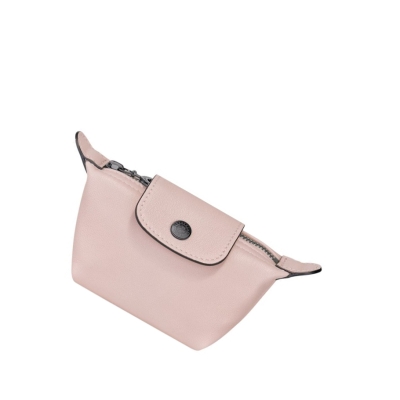 Portmonetki Damskie Longchamp Le Pliage Cuir Różowe | PL-029FOLU