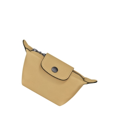 Portmonetki Damskie Longchamp Le Pliage Cuir Beżowe | PL-791VHQO