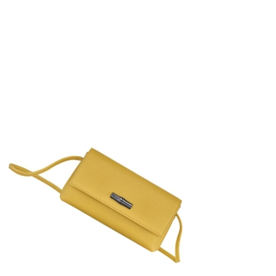 Pouches Damskie Longchamp Roseau Essential Żółte | PL-572UZNW