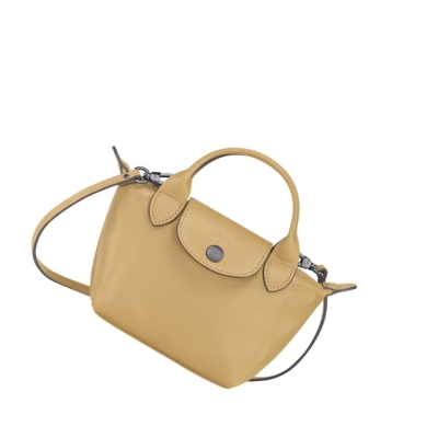 Torba Crossbody Damskie Longchamp Le Pliage Cuir Beżowe | PL-627GAQM