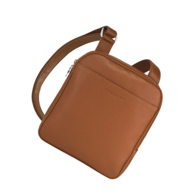 Torba Crossbody Męskie Longchamp Le Foulonné S Brązowe | PL-815QFIZ