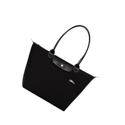 Torby Przez Ramię Damskie Longchamp Le Pliage Club L Czarne | PL-741EQNX