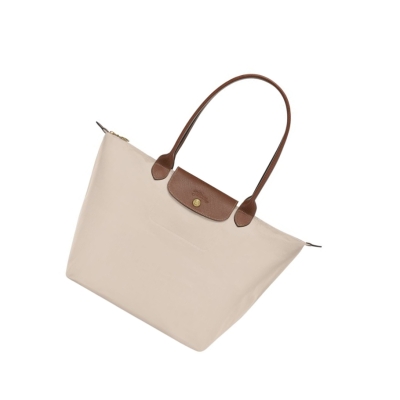 Torby Przez Ramię Damskie Longchamp Le Pliage Original L Beżowe | PL-968MXKW