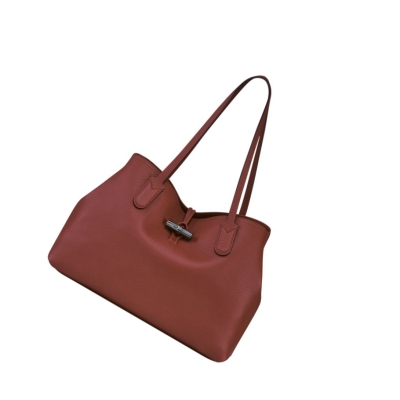 Torby Przez Ramię Damskie Longchamp Roseau Essential Brązowe | PL-651FIWE