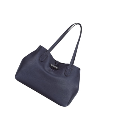 Torby Przez Ramię Damskie Longchamp Roseau Essential Granatowe | PL-783OYHU