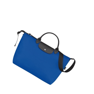 Torebki Damskie Longchamp Le Pliage Energy L Niebieskie | PL-168ZQRU