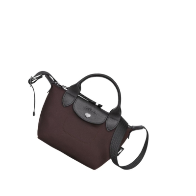 Torebki Damskie Longchamp Le Pliage Energy XS Bordowe | PL-304CBHJ