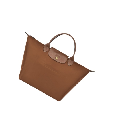 Torebki Damskie Longchamp Le Pliage Original M Brązowe | PL-534ZXLQ