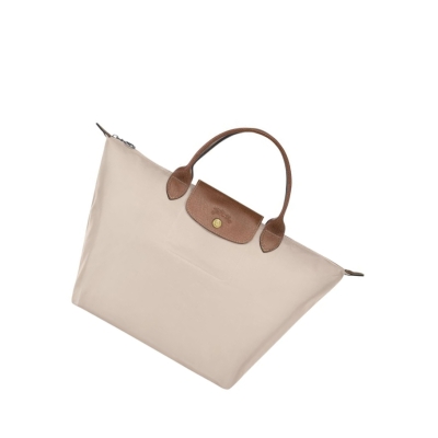 Torebki Damskie Longchamp Le Pliage Original M Beżowe | PL-837POQB