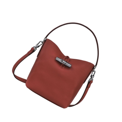 Torebki Damskie Longchamp Roseau Essential S Brązowe | PL-078SQKD