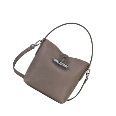 Torebki Damskie Longchamp Roseau Essential S Szare | PL-507UZSR