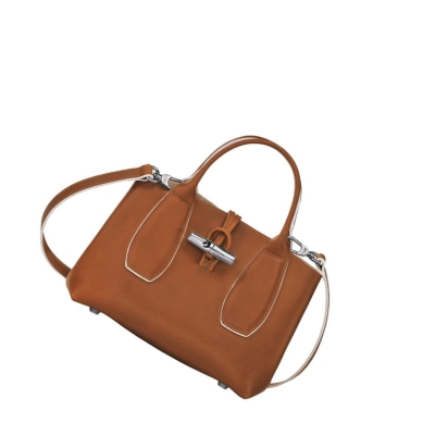 Torebki Damskie Longchamp Roseau S Brązowe | PL-269KOCN