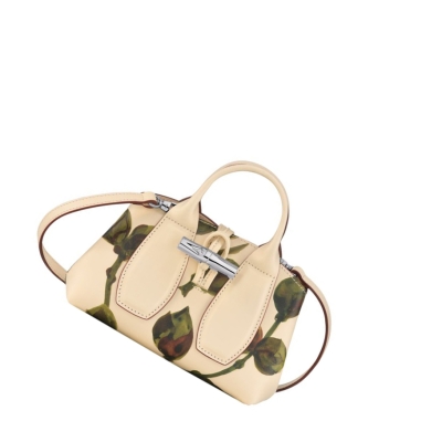 Torebki Damskie Longchamp Roseau Végétal XS Khaki | PL-439EMPR