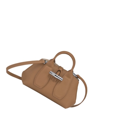 Torebki Damskie Longchamp Roseau XS Beżowe | PL-824WIDK