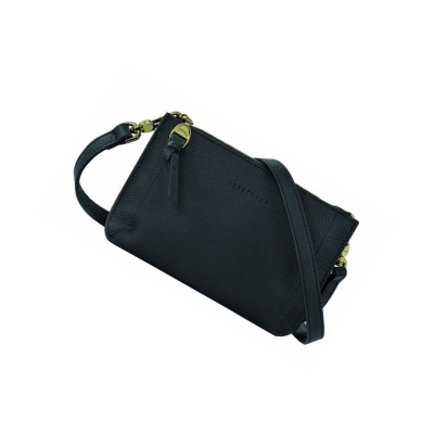 Zapinaj Portfele Damskie Longchamp Mailbox Czarne | PL-529VIEO